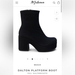 Beach by Matisse Dalton zip up platform boot Size 6